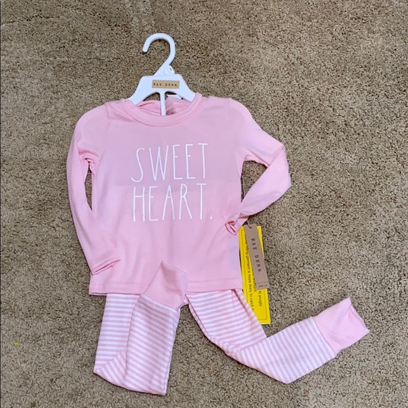 Rae Dunn Other - NWT Rae Dunn girls “sweetheart” pajama set